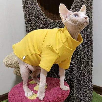 Tröjs för Sphynx-katt - Yellow5 / Extra Large